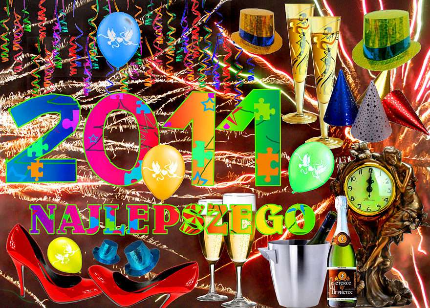 WISHES for a NEW YEAR 2011;)) puzzle online from photo