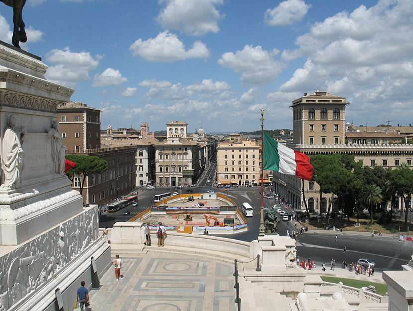 Piazza Venezia pussel online från foto