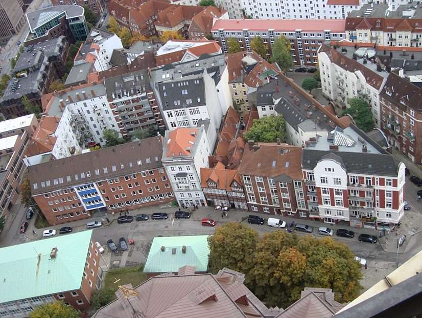 Hamburg, vedere de la St. Michaelis puzzle online