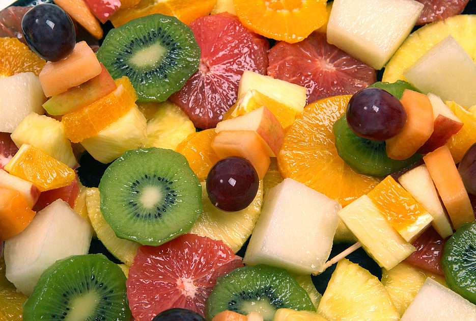 postre de frutas puzzel online van foto