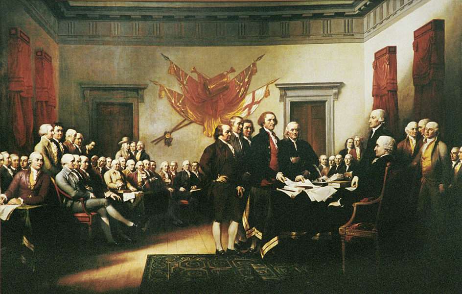 The Declaration of Independence puzzle online from photo