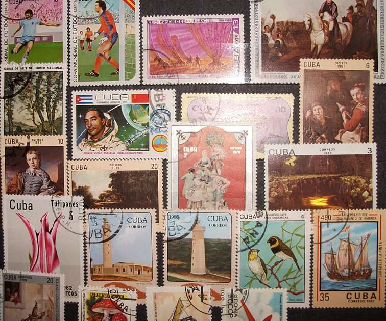 postzegels 3 puzzel online van foto