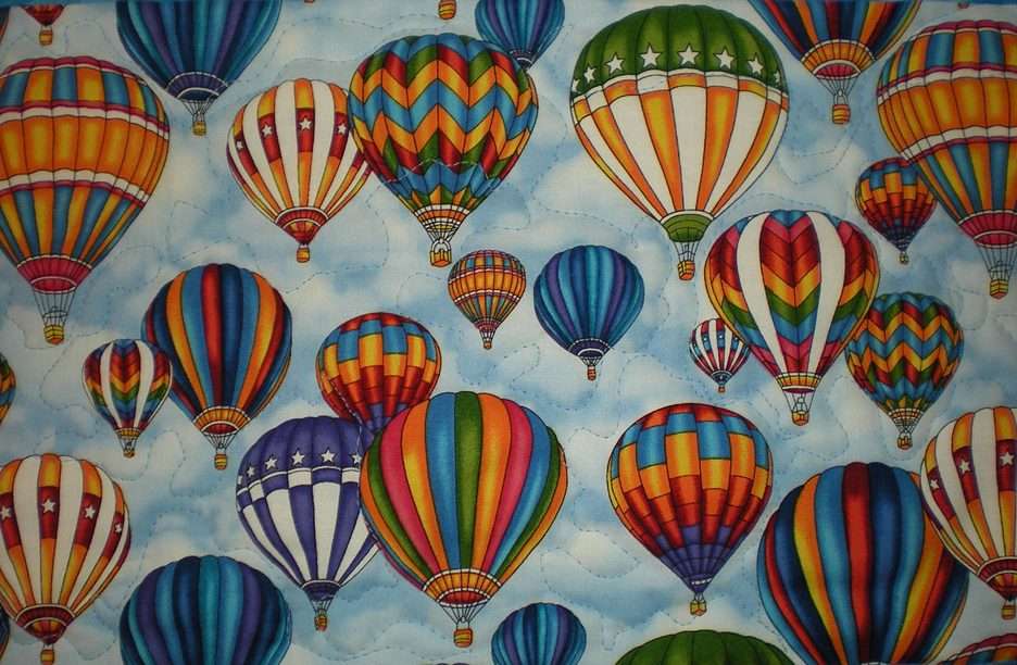 tecido de balão puzzle online a partir de fotografia