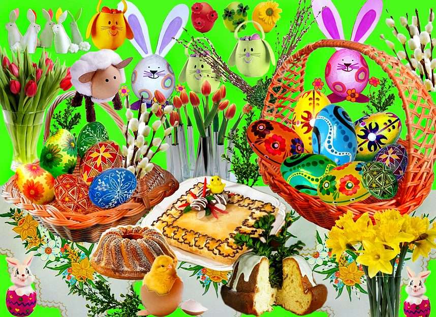 Carte de Pâques pour VOUS de ma part;)) puzzle en ligne à partir d'une photo