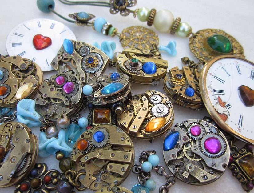 maquinarias de relojes pussel online från foto