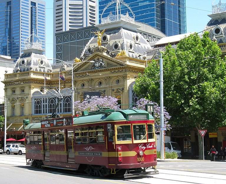 Melbourne tramvaj puzzle online z fotografie