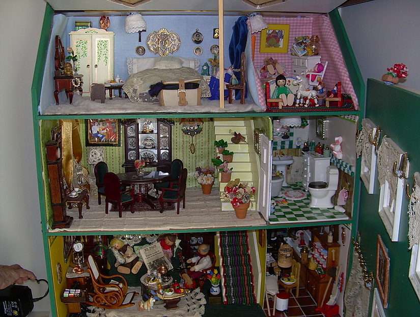 casa de muñecas pussel online från foto