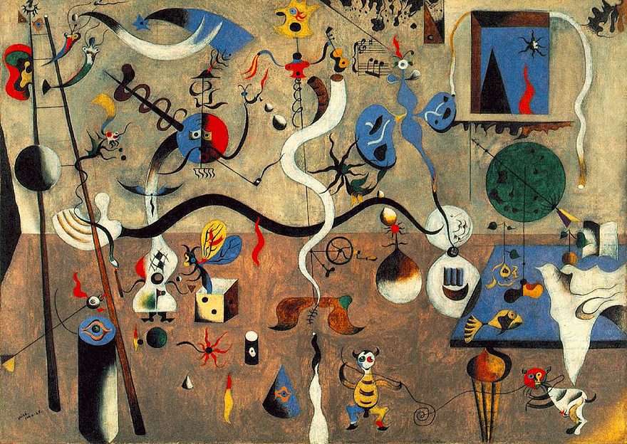 Carnival of Harlequin by Miro puzzle online from photo