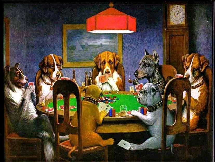 Hunde Poker Online-Puzzle