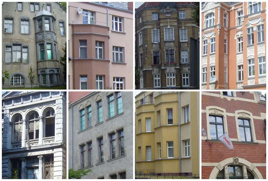 Szczecin windows puzzle online from photo