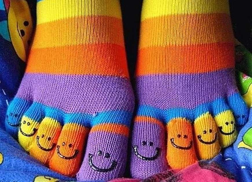calcetines para los pies онлайн пъзел