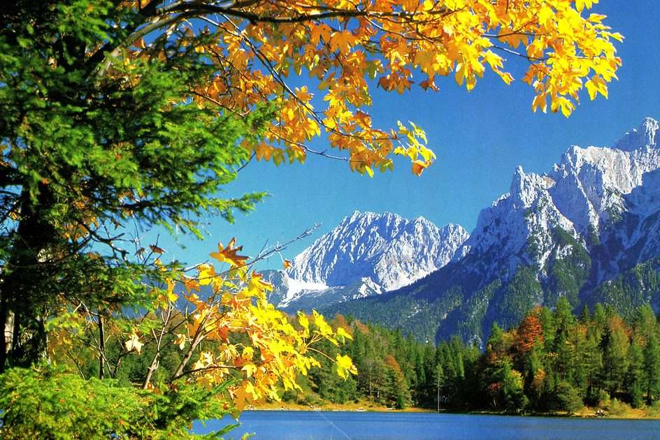 Podzim u jezera online puzzle