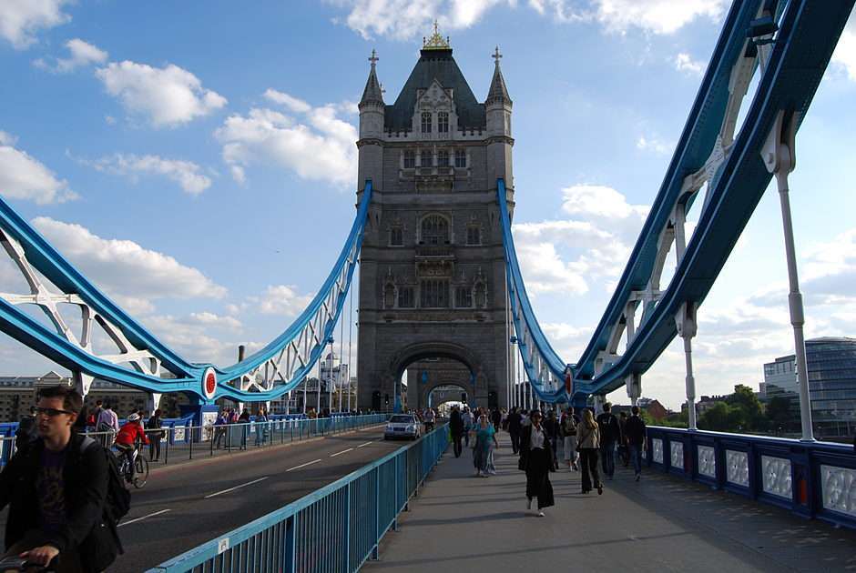 Londres, Tower Bridge puzzle online a partir de fotografia