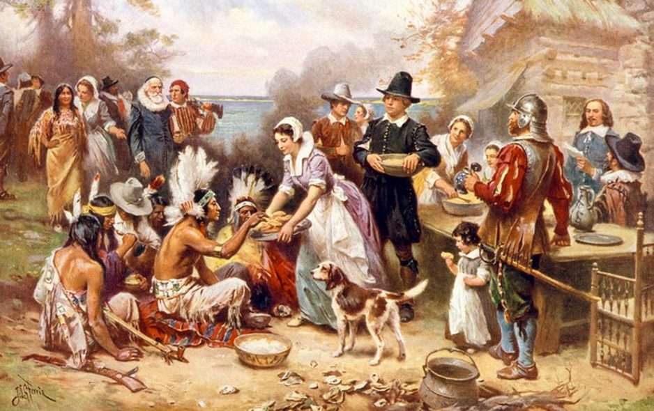 De eerste Thanksgiving online puzzel