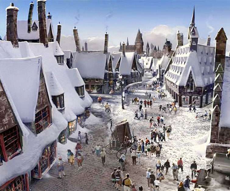 Christmas ball - UMiC ​​- Hogsmeade puzzle online from photo