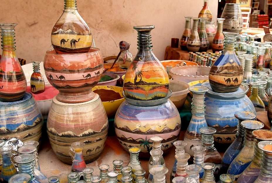La bazarul din Tunis puzzle online din fotografie