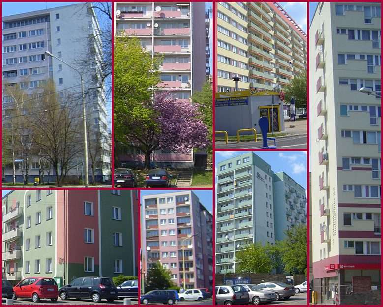 Blocs de Szczecin puzzle en ligne à partir d'une photo