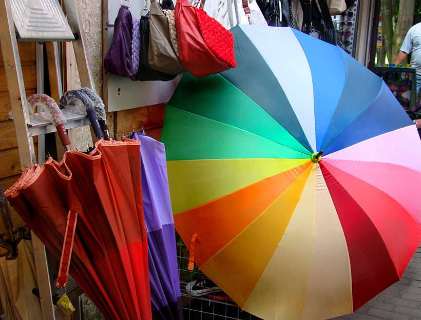 Зонты из Свиноуйсьце пазл онлайн из фото