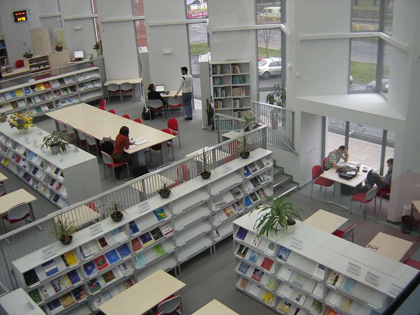 bibliotek pussel online från foto