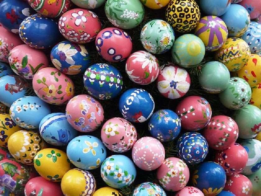huevos de pascua online puzzle