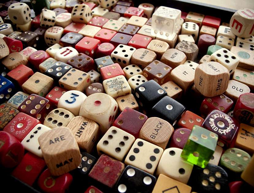 Dice for games puzzle online from photo