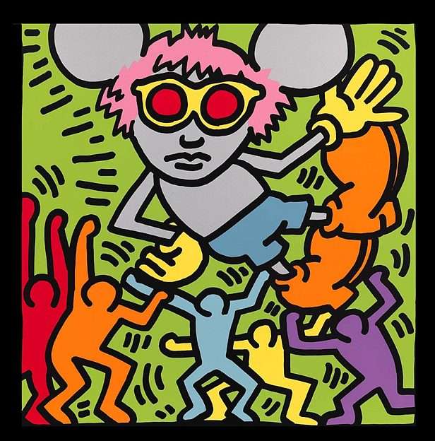 Dibujo de Keith Haring Pussel online