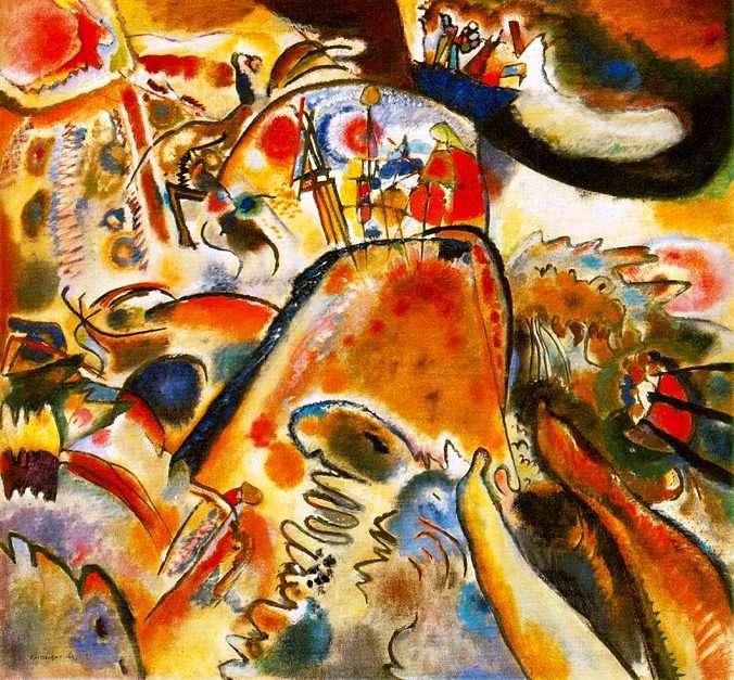 Kandinsky.Pleasures puzzle online from photo