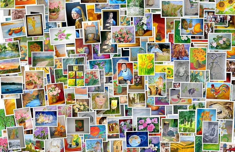Paintings... puzzle online from photo