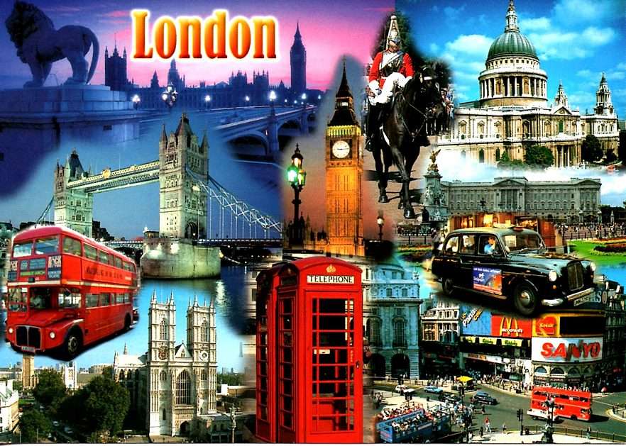 Пощенска картичка от Лондон онлайн пъзел