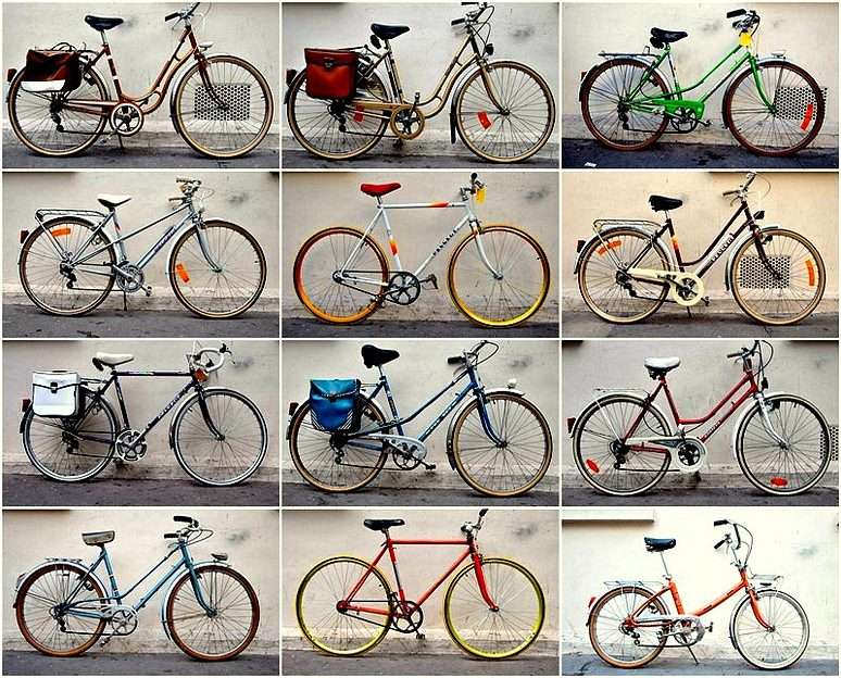 Bikes puzzle online from photo