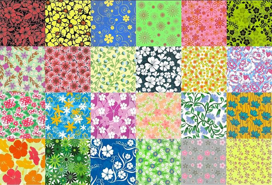 PATCHWORK floral puzzle online
