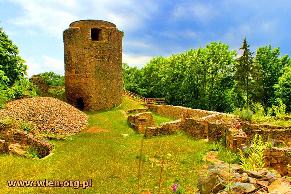 Château de Wleń puzzle en ligne à partir d'une photo