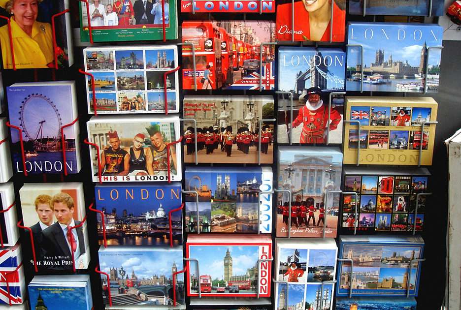 Cartes postales de Londres puzzle en ligne