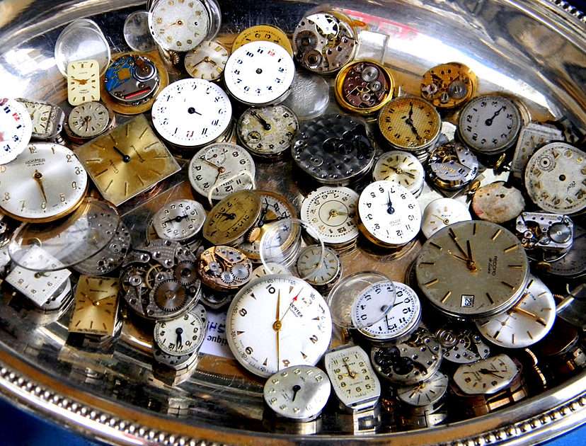 Relojes antiguos rompecabezas en línea