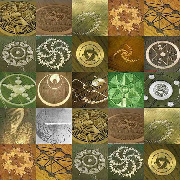 Círculos de Colheita puzzle online a partir de fotografia