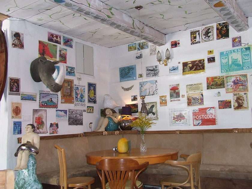 interior of the cafe in Lanckorona puzzle from photo