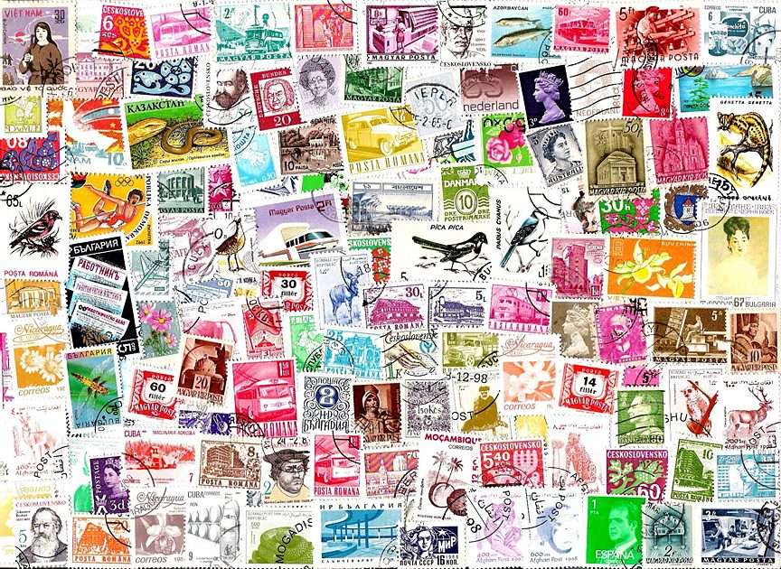Briefmarken Online-Puzzle
