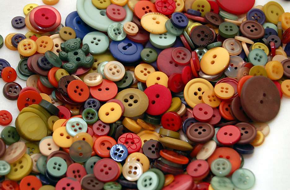 bottoni colorati puzzle online da foto