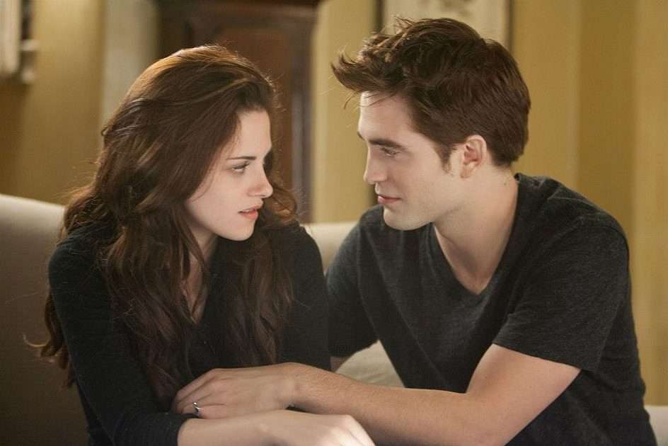 Bella och Edward pussel online från foto