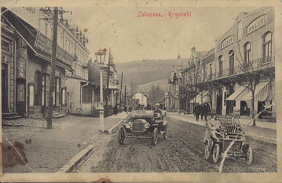 Zakopane, Krupówki, années 1930 puzzle à partir d'une photo