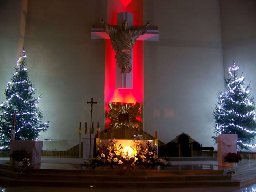 クリスマスの教会 写真からオンラインパズル