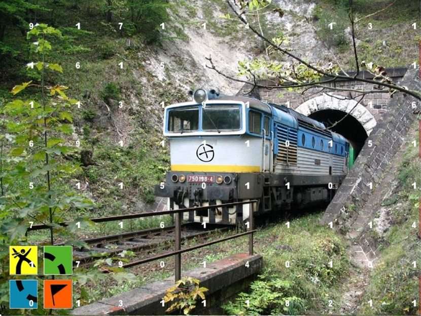 Z tunela do tunela pussel online från foto