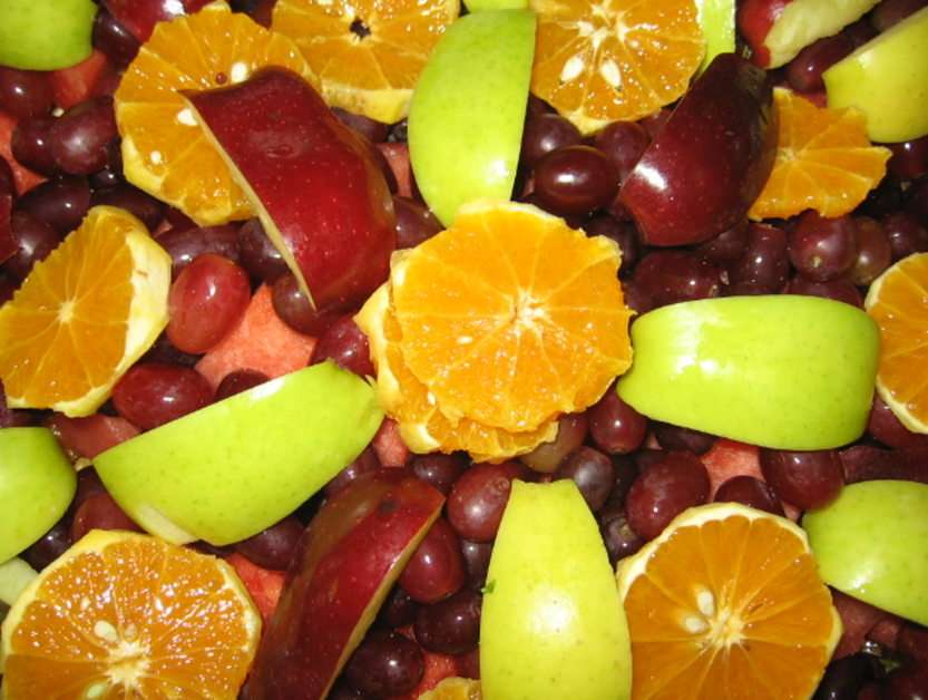 Fruit puzzle online from photo