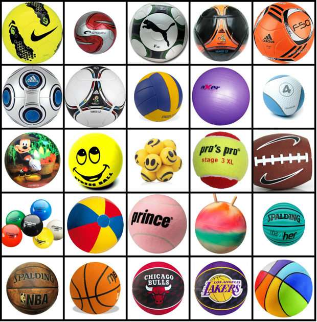collage of balls online puzzle