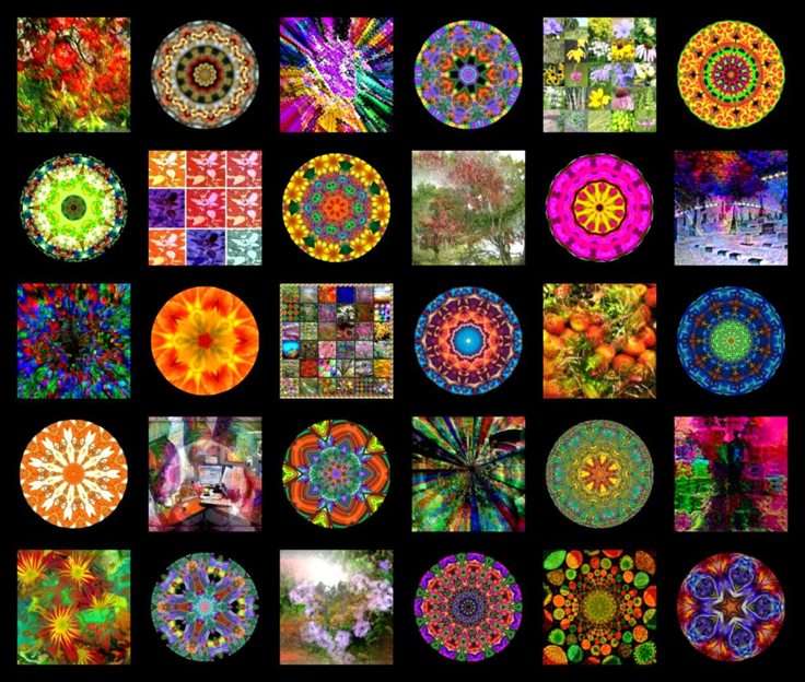 NEW 90 Piece KALEIDOSCOPE of JIGSAW Mandalas Puzzle Multi-Designs 