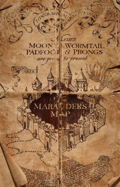 Map of the Marauders puzzle online from photo