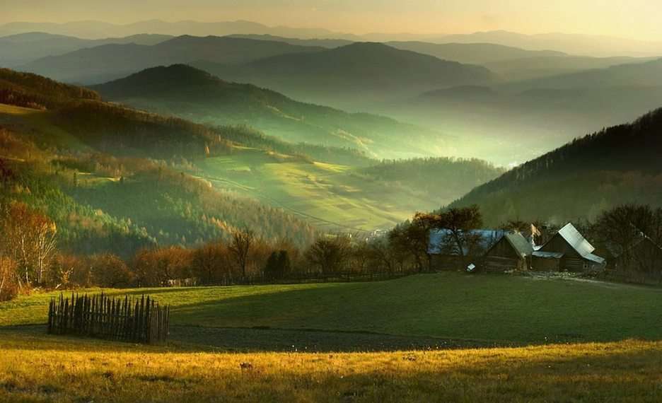 Hermosas montañas polacas rompecabezas en línea