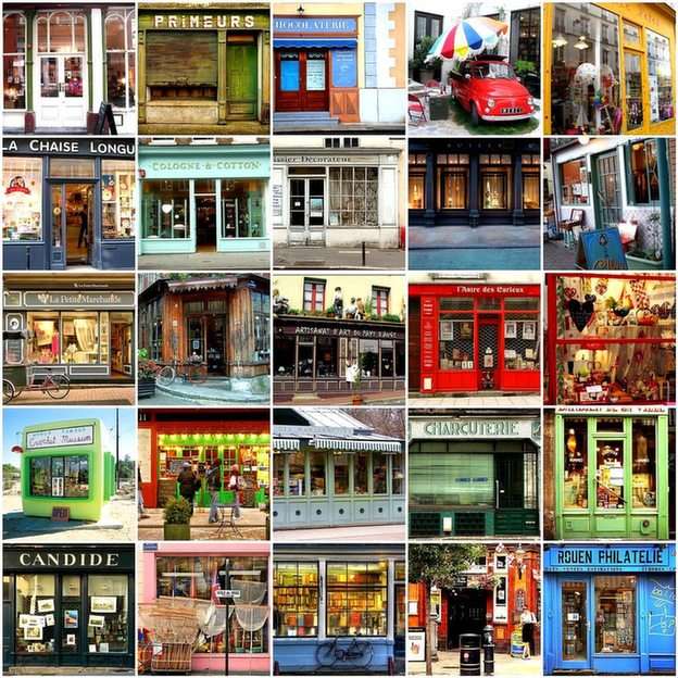 Collage-winkels online puzzel