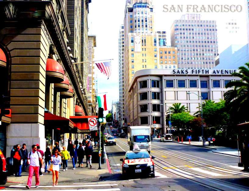 San Francisco Street pussel online från foto