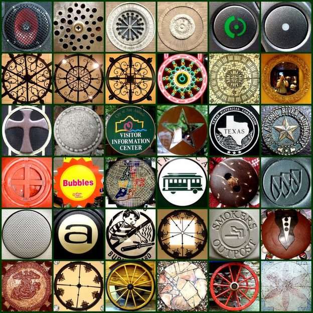 Round puzzle online from photo